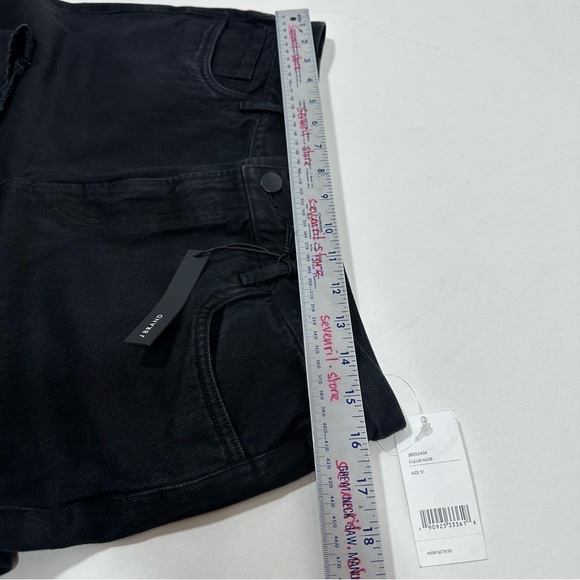 J BRAND Ruby Fleur Noir Black High Rise Crop Cigarette - Picture 5 of 10